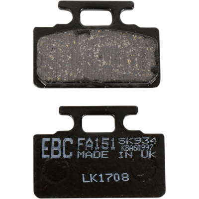 Pastillas de freno de base orgánica FA EBC FA151