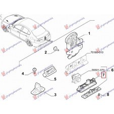 BOTÓN DEL INTERRUPTOR DE LA TAPA DEL MALETERO (APERTURA AUTOMÁTICA) (O)