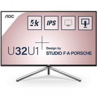 Monitor Profesional AOC U32U1 31.5/ 4K/ Multimedia/ Negro