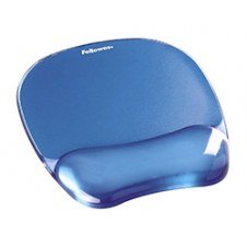 Reposamuñecas Fellowes Gel Crystal Azul