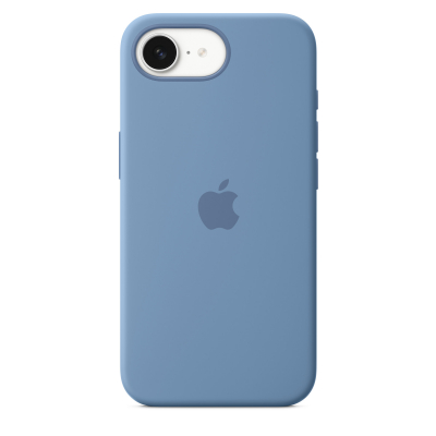 Funda de silicona para el iPhone 16e - Azul invierno