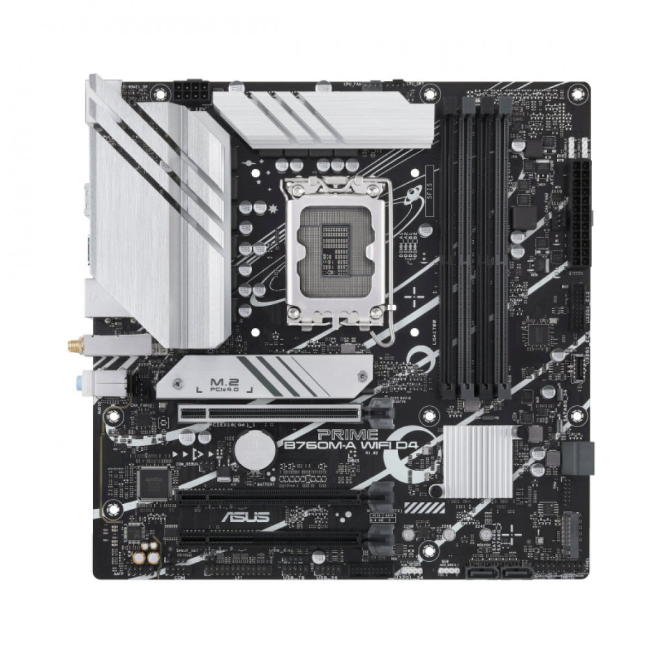 Asus Prime B760M-A WiFi D4 Placa Base Intel LGA1700 4x DDR4 - HDMI, M.2, PCIe4.0, 4x Sata III, USB 3.2, MicroATX