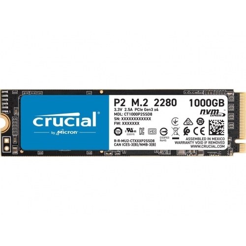 Crucial CT1000P2SSD8 P2 SSD 1000GB M.2 NVMe PCIe