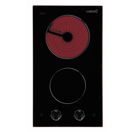 Cata – Placa modular vitrocerámica Cata 2 zonas de cocción High Light – VI 302/D.