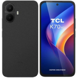 Teléfono móvil Smartphone TCL K70, 4G, 4GB, 128GB, 6.8 pulgadas, 5200 mAh, 50 MP, clase A, negro