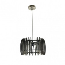 Colgante Poplar 1xe27 Madera Cafe Regx35x35 Cm