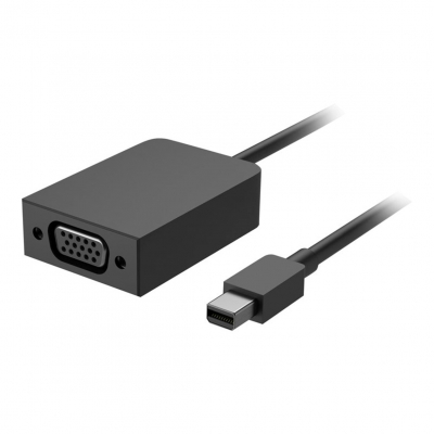 Adaptador mini dp a vga microsoft surface macho - hembra - negro
