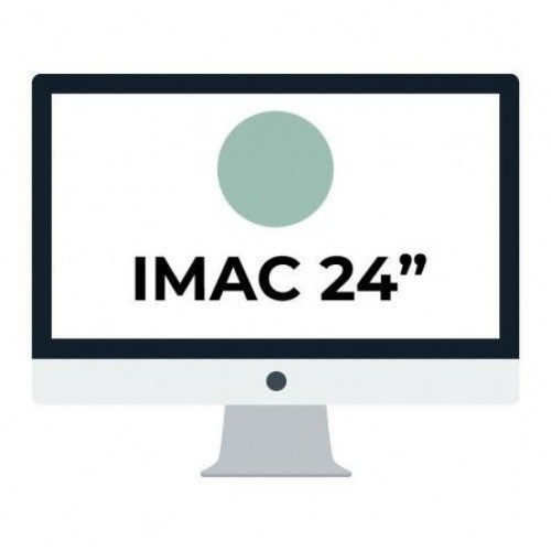 Apple iMac 24 Retina 4.5K/ Chip M1 CPU 8 Núcleos/ 8GB/ 256GB/ GPU 7 Núcleos / Verde