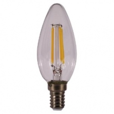 Bombilla led kodak filamento cristal vela c37 - e14 - 470lm - calido 3000k - 4w=40w - no regulable