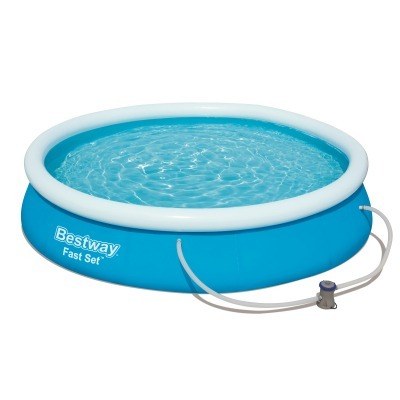 Bestway 57274 - piscina desmontable autoportante fast set 366x76 cm depuradora de cartucho de 1.249 litros - hora