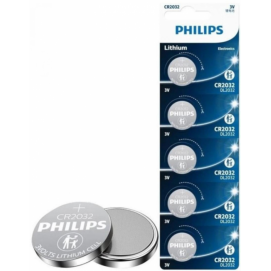 Pila Philips LITHIUM CR2032 3V 5UNIDADES 1 BLISTER