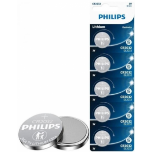 Pila Philips LITHIUM CR2032 3V 5UNIDADES 1 BLISTER