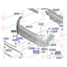 CUBIERTA DELANTERA DEL GANCHO DE REMOLQUE (O)