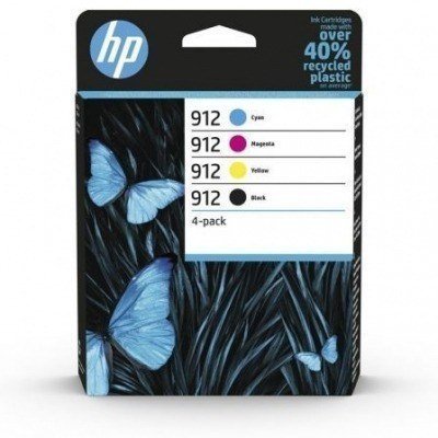 HP 912 Pack de 4 Cartuchos de Tinta Originales - 6ZC74AE