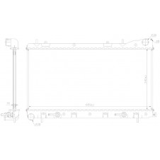 RADIATOR 1/6-1/8-2.0 MANUAL (340x688) (WITH CAP) (NRF)