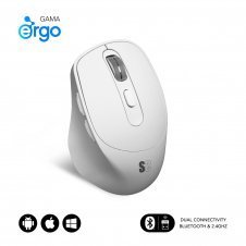 SUBBLIM Ratón CURVE ERGO DUAL MOUSE BATTERY BLACK