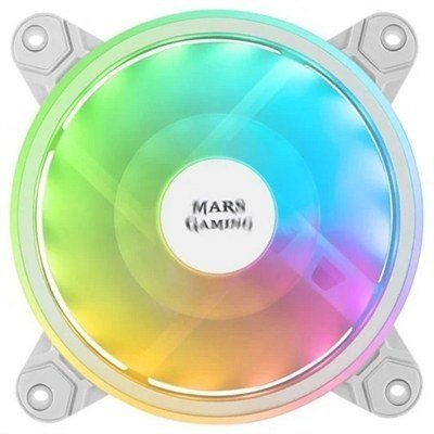 Ventilador mars gaming mfx blanco 120mm dual argb