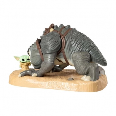 Funko pop super sized jumbo star wars the book of boba fett grogu con rancor 69056