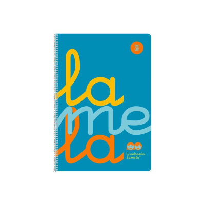 Cuaderno polipropileno formato Folio cuadrícula 3x3 80 hojas 90g colores surtidos 7FTP003S - Color no elegible