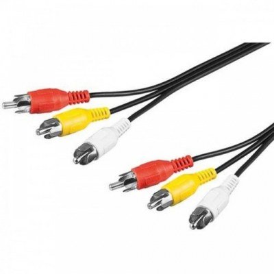 Cable RCA 3 Machos a 3 RCA Machos 2m