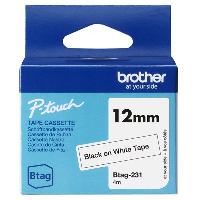 CINTA BTAG 231 NEGRO/BLANCO12MM4M