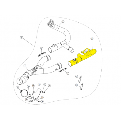 Tubos colectores y colectores AKRAPOVIC H-B12R4R