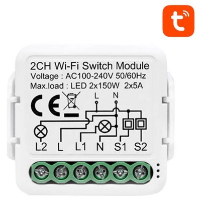 Interruptor Doble WiFi TUYA AVATTO