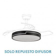 Difusor Ventilador Olimpia Grande 107d Negro