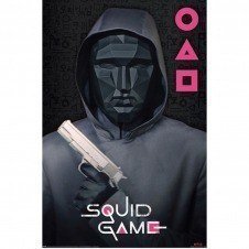 Poster el juego del calamar supervisor & jefe del juego del calamar