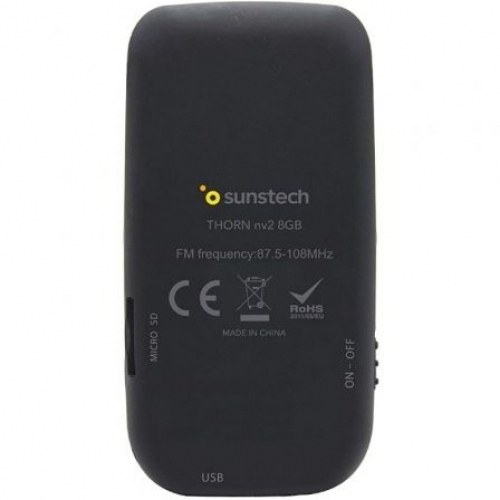 Reproductor MP4 Sunstech Thorn/ 8GB/ Pantalla 1.8/ Radio FM/ Titanio