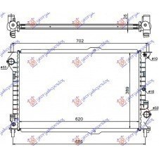 RADIADOR 1.8 GASOLINA - 1.8TDCI-A / C (62x38.9x28)