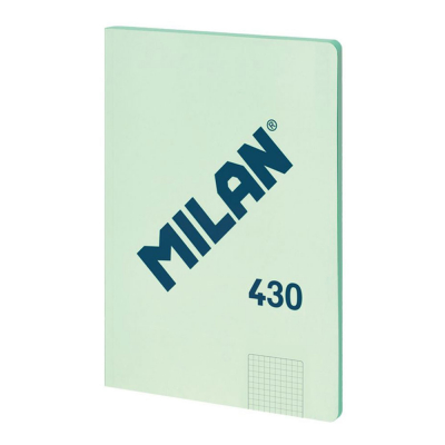 Cuaderno a4 cuadriculado encolado verde