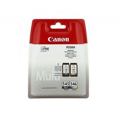 Canon PG545 Negro + CL546 Color Pack de Cartuchos de Tinta Originales - 8287B005