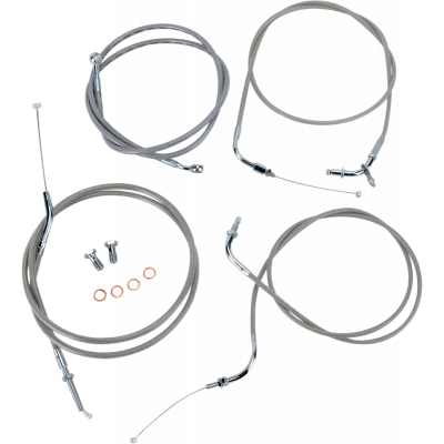 Kit líneas/cables en acero inox. para manillar BARON BA-8015KT-18