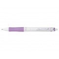 Pilot Boligrafo de Bola Retractil Acroball PureWhite - Recargable - Fabricado con Plastico Reciclado - Punta Redonda 1mm - Trazo 0.28mm - Grip Ergonomico - Color Violeta