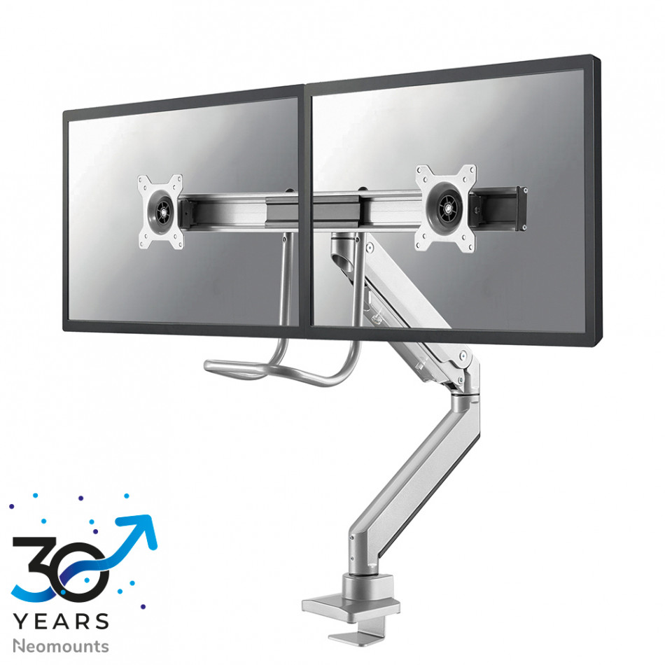 NM-D775DXSILVER Brazo de monitor 10-32" - resorte de gas - Topfix - Tope-a-180°