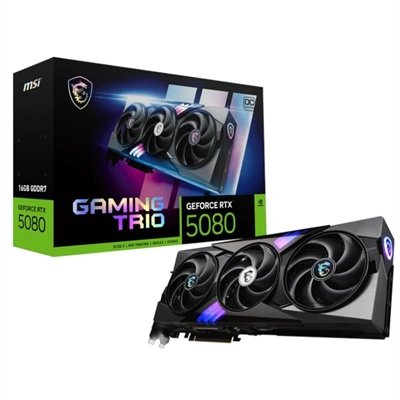 Tarjeta Gráfica Msi RTX 5080 16GB GDDR7 Gaming Trio OC