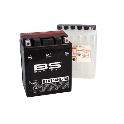 BS BATTERY Battery Maintenance Free with Acid Pack - BTX14AHL 300607