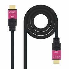 cable nanocable hdmi macho a macho alta velocidad v2.0 repetidor para amplificar señal negro rosa 10.15.3715