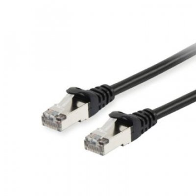 LATIGUILLO APANTALLADO S/FTP CATEGORIA 6A LIBRE DE HALOGENOS 10G 30M COLOR NEGRO EQUIP 606311