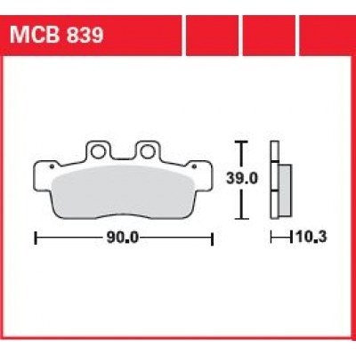 Pastillas de freno metal sinterizado SV TRW MCB839