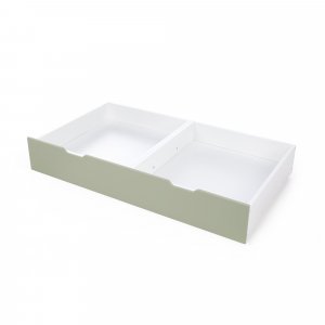 Cajón para cuna o cama Montessori de 70x140 cm verde-oliva · J191-M1256