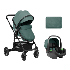 Carrito de bebé Kikkaboo 3 en 1 asiento transf. Amaia Menta