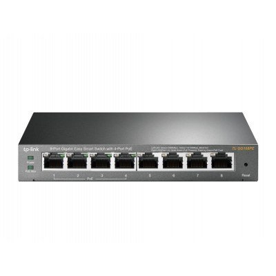 Switch 8 puertos tp - link tl - sg108pe easy smart 10 - 100 - 1000 4 puertos poe