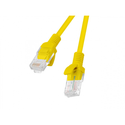 Latiguillo rj45 lanberg cat.6 utp 0.25m fluke passed amarillo