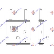 HEATER RADIATOR (B) -AC (140x187)