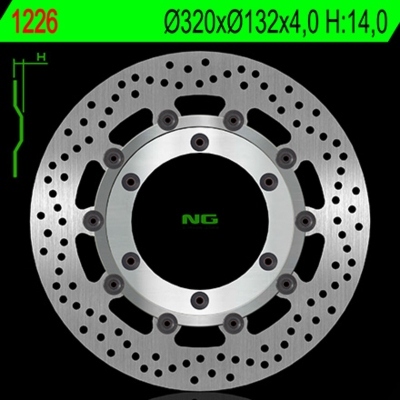 Disco de freno NG 1226 Ø320 x Ø132 x 4 1226