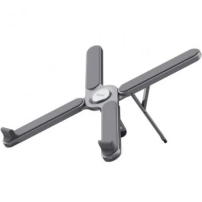 SOPORTE PORTATILES PLEGABLE ACCS ALUMINIO GRIS MACY