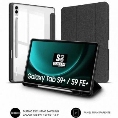 Funda Subblim Clear Shock para Tablet Samsung S9+/ FE 12.4/ Negra