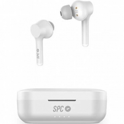 Auriculares micro spc zion air pro blanco bluetooth 5.0 - estuche de carga - hasta 10 m - ipx5